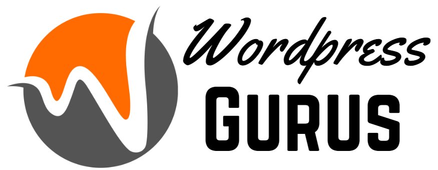 WordPress Gurus Logo With orange and Grey Color